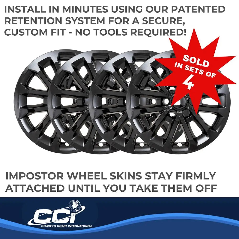 Coast2Coast Limited Lifetime Warranty Wheel Skin IMP506Black - Black WS 18-20 F150 GL 18 12 Spoke IMP506BLK