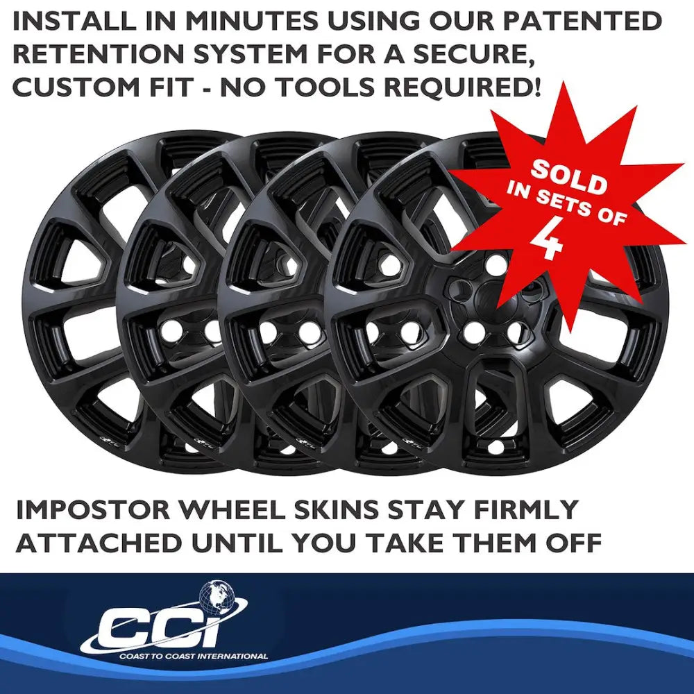 Coast2Coast Limited Lifetime Warranty Wheel Skin IMP507Black - Black WS 22-25 Compass GL 18 10 Spk IMP507BLK