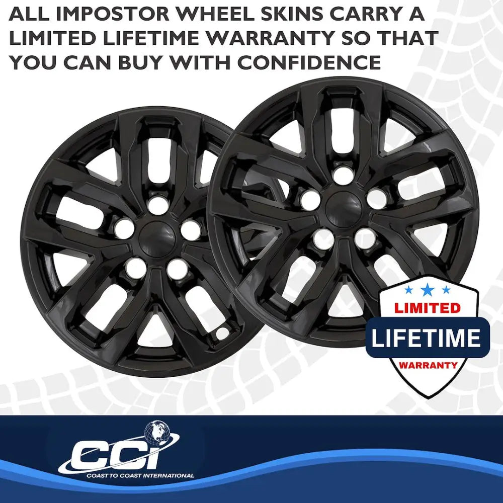Coast2Coast Limited Lifetime Warranty Wheel Skin IMP508Black - WS 22-25 Gladiator GL BK 17 10 Spk IMP508BLK