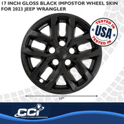 Coast2Coast Limited Lifetime Warranty Wheel Skin IMP508Black - WS 22-25 Gladiator GL BK 17 10 Spk IMP508BLK
