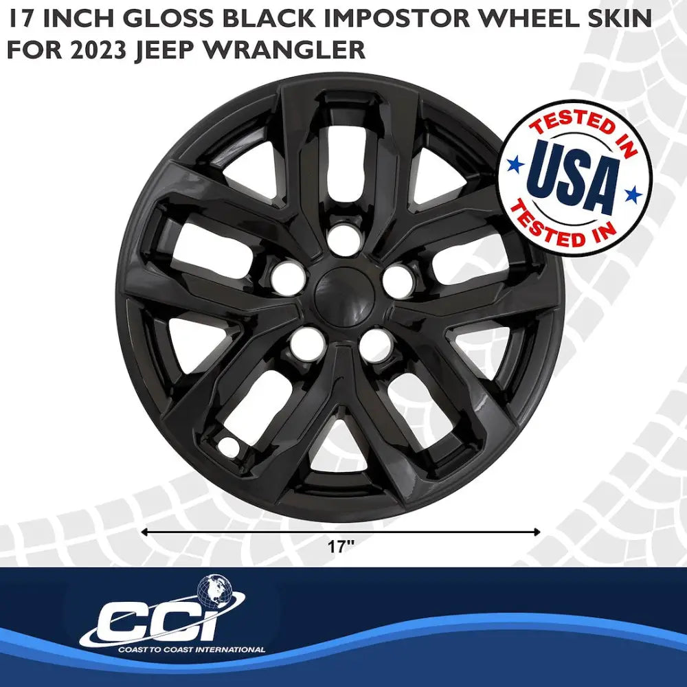 Coast2Coast Limited Lifetime Warranty Wheel Skin IMP508Black - WS 22-25 Gladiator GL BK 17 10 Spk IMP508BLK
