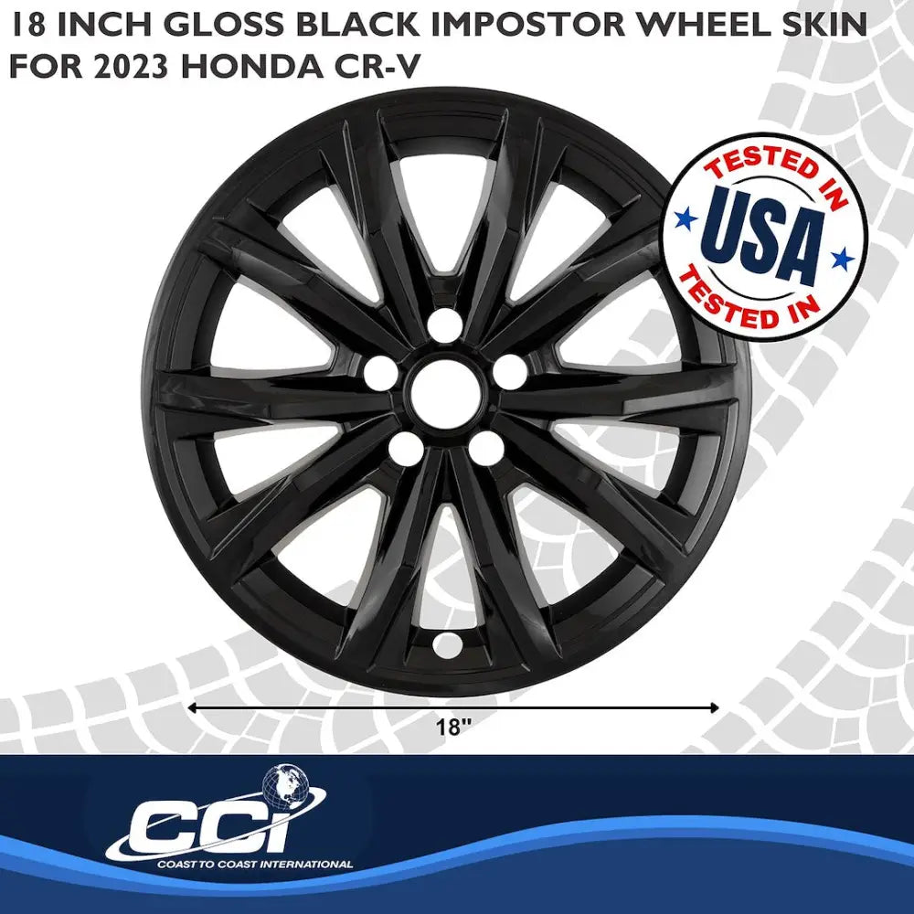 Coast2Coast Limited Lifetime Warranty Wheel Skin IMP510Black - Black Imp 23-25 CR-V GL 18 10 Spk IMP510BLK