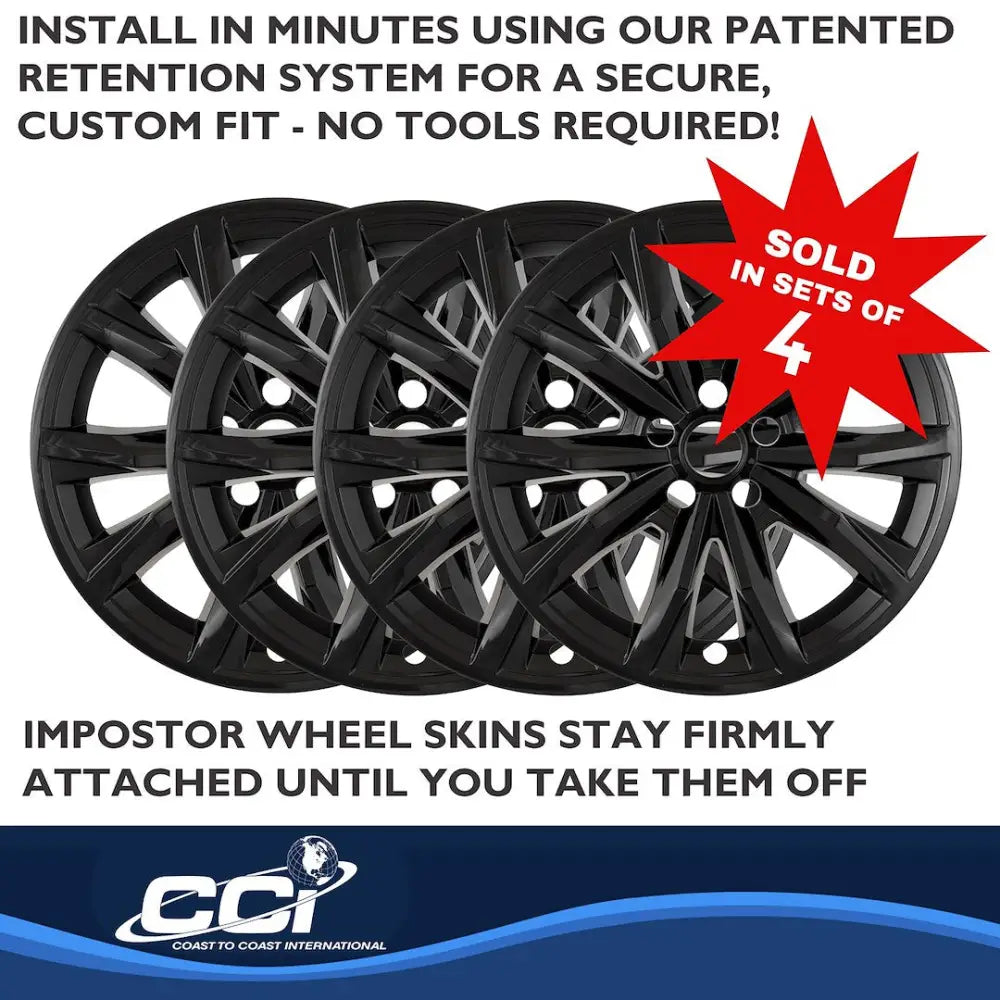 Coast2Coast Limited Lifetime Warranty Wheel Skin IMP510Black - Black Imp 23-25 CR-V GL 18 10 Spk IMP510BLK