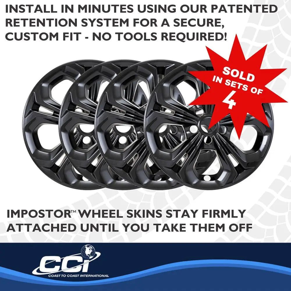 Coast2Coast Limited Lifetime Warranty Wheel Skin IMP517Black - Imp 23-25 Accord LX EX-L 17 10 Spk IMP517BLK
