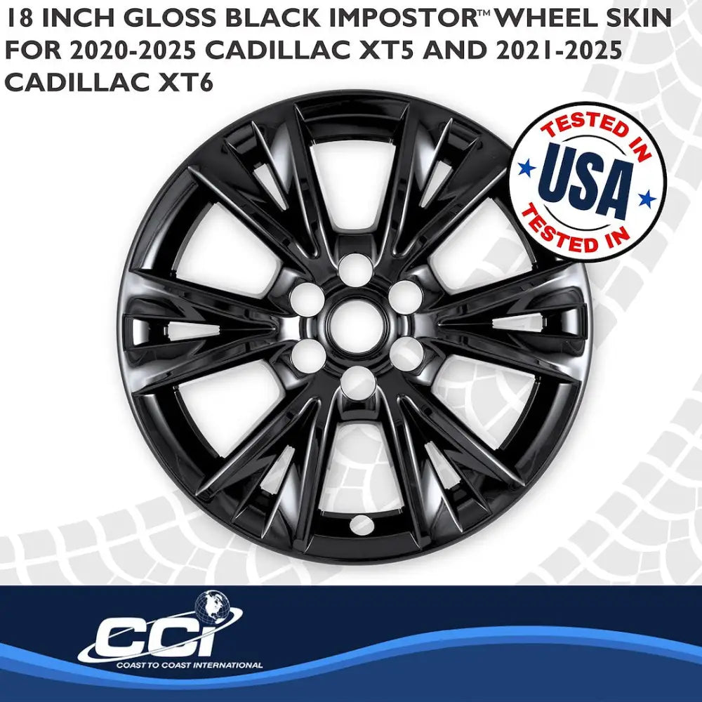 Coast2Coast Limited Lifetime Warranty Wheel Skin IMP518Black - Glossy Black WS 20-25 XT5 Finish 18 IMP518BLK