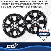 Coast2Coast Limited Lifetime Warranty Wheel Skin IMP518Black - Glossy Black WS 20-25 XT5 Finish 18 IMP518BLK
