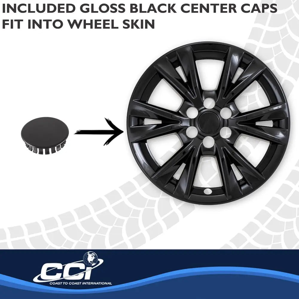 Coast2Coast Limited Lifetime Warranty Wheel Skin IMP518Black - Glossy Black WS 20-25 XT5 Finish 18 IMP518BLK