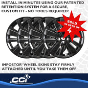 Coast2Coast Limited Lifetime Warranty Wheel Skin IMP519Black - Black WS 22-25 Pathfndr 10 Spk GL 18 IMP519BLK