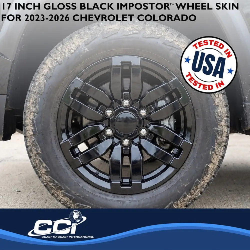 Coast2Coast Limited Lifetime Warranty Wheel Skin IMP520Black - Imp 23-26 Colorado 17 BK Dbl Spk IMP520BLK