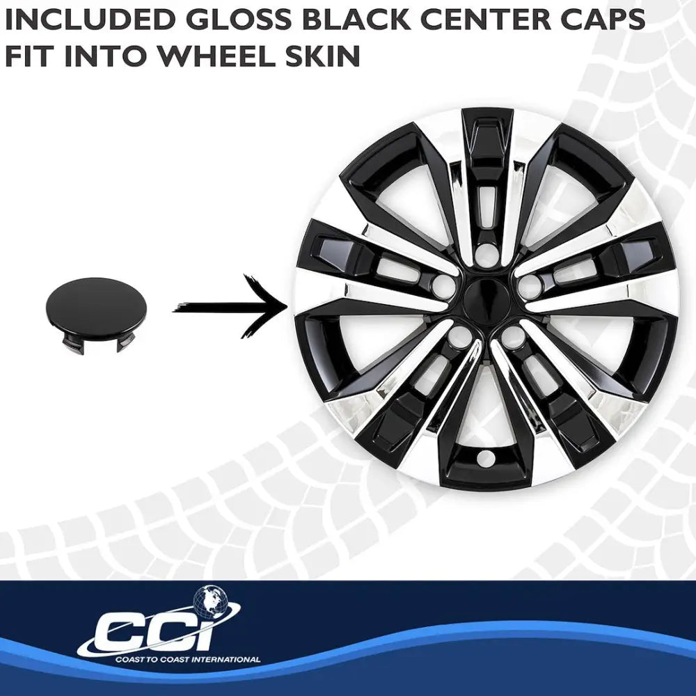Coast2Coast Limited Lifetime Warranty Wheel Skin IMP522XB - Chrome Black Imp 25-26 Equinox LT 17