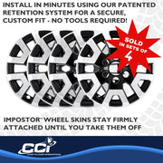 Coast2Coast Limited Lifetime Warranty Wheel Skin IMP524XCB - Chrome Black Imp 24-25 Tacoma SR5 17