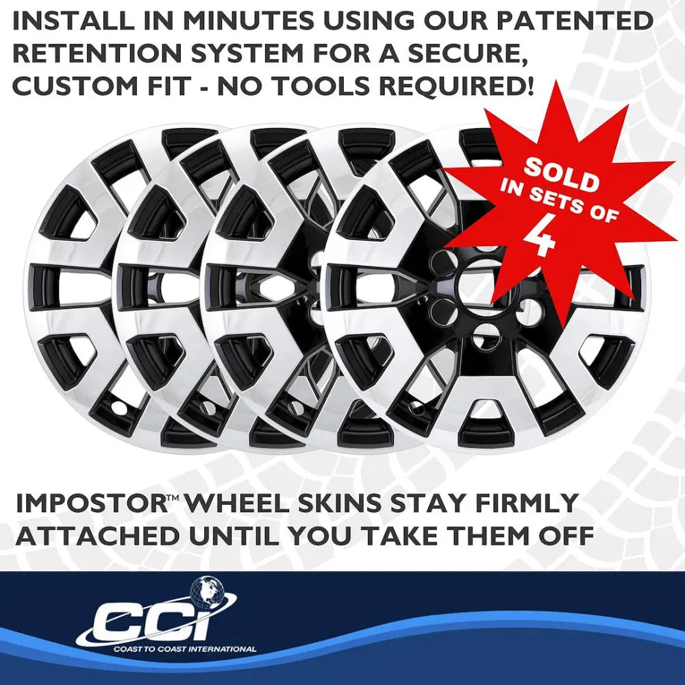 Coast2Coast Limited Lifetime Warranty Wheel Skin IMP524XCB - Chrome Black Imp 24-25 Tacoma SR5 17