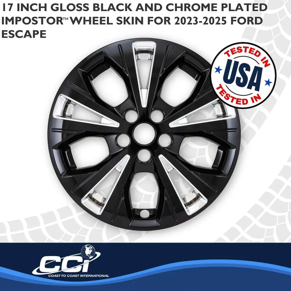 Coast2Coast Limited Lifetime Warranty Wheel Skin IMP526XCB - Chrome Black Imp 23-25 Escape Active 17