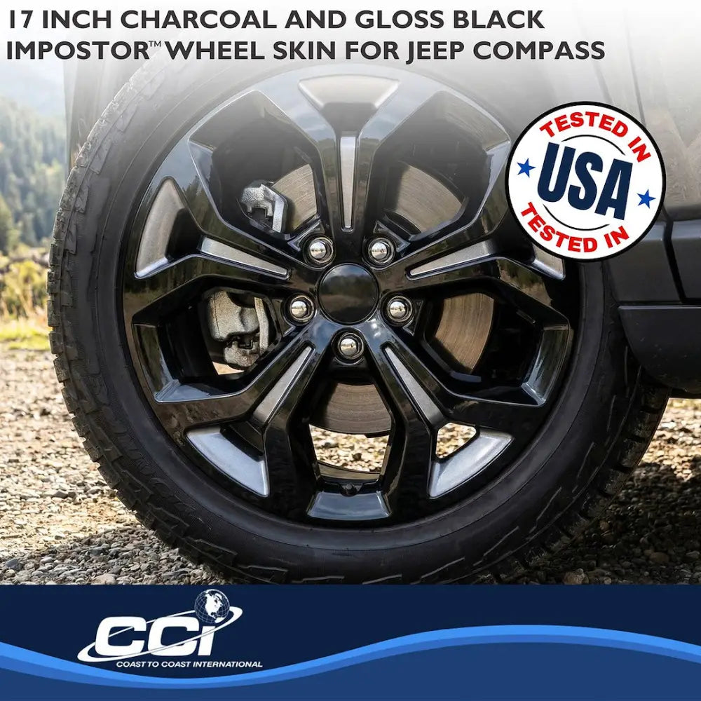 Coast2Coast Limited Lifetime Warranty Wheel Skin IMP528CB - Charcoal Black Imp 24-25 Compass 17