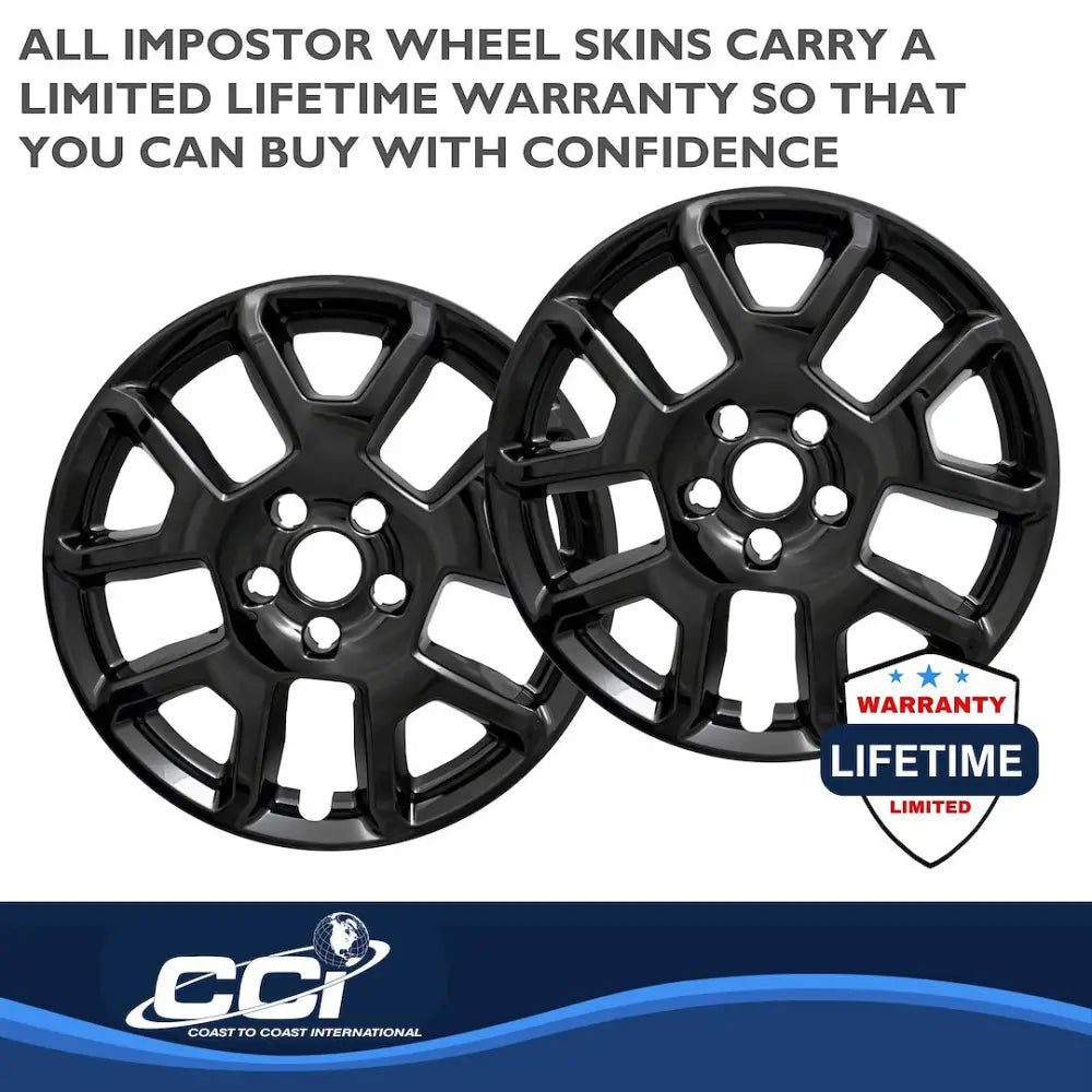 Coast2Coast Limited Lifetime Warranty Wheel Skin Iwcimp443Black - Chrome WS 19-23 Renegade 17 Spk IWCIMP443BLK