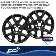 Coast2Coast Limited Lifetime Warranty Wheel Skin Iwcimp443Black - Chrome WS 19-23 Renegade 17 Spk IWCIMP443BLK