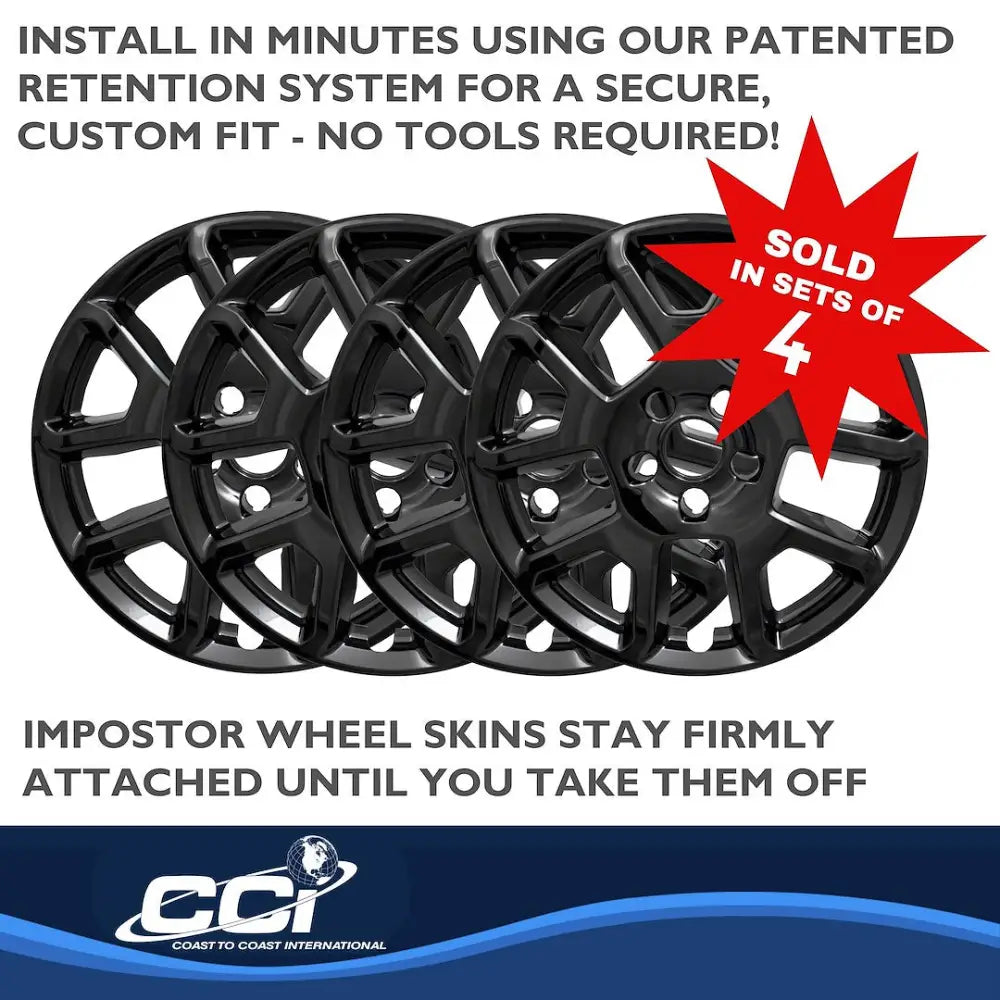 Coast2Coast Limited Lifetime Warranty Wheel Skin Iwcimp443Black - Chrome WS 19-23 Renegade 17 Spk IWCIMP443BLK