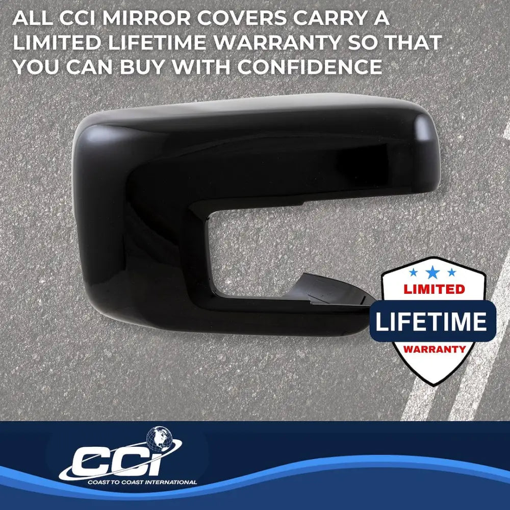 Coast2Coast MC67556BLK Mirror Covers for 21-25 F150 - Mirrors Side View and Towing