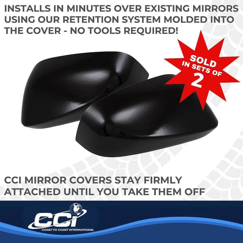 Coast2Coast Limited Lifetime Warranty Exterior Mirror Cover MC67557Black - Black MC 24-26 Toyota Tacoma TS MC67557BLK