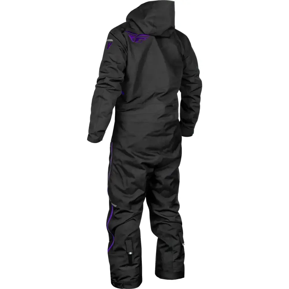 Black snowsuit with purple accents for powersports and RV parts & accessories comfort