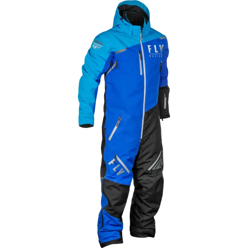 Blue and black snowsuit from Cobalt Shell Monosuit for powersports and outdoor fun