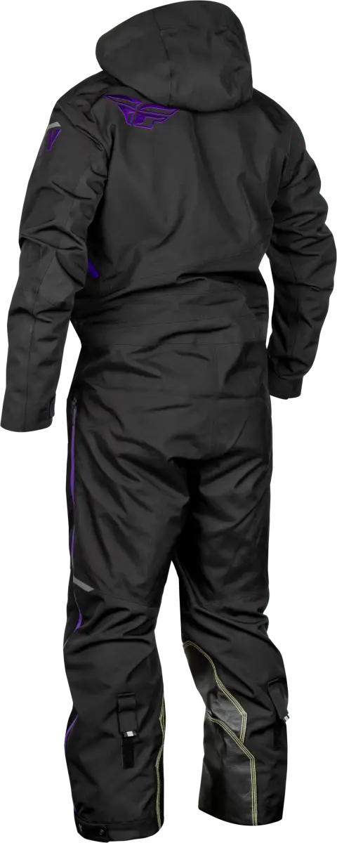 Black snowsuit with hood from Cobalt Shell Sb Monosuit, great for powersports adventures