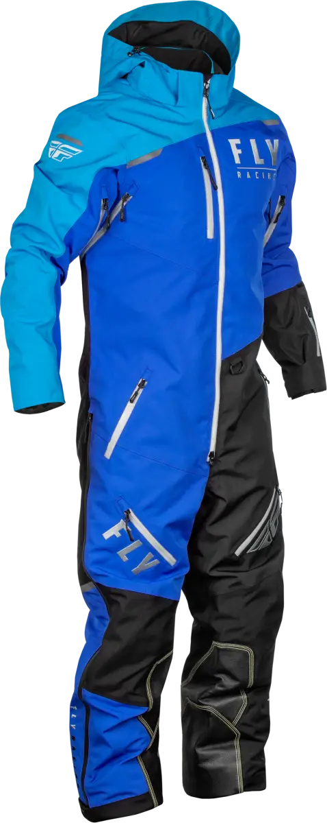 Blue and black snowsuit from Cobalt Shell Sb Monosuit for powersports and outdoor fun