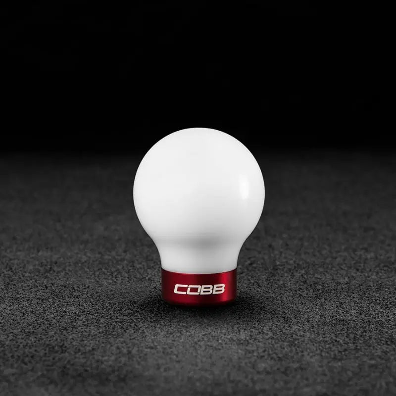 COBB 271350-W-RD Cobb 07-10 MazdaSpeed3 Shift Knob - White Knob w/Race Red Base