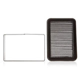 Two rectangular cobb evo high flow filters for EVO X high performance air intake