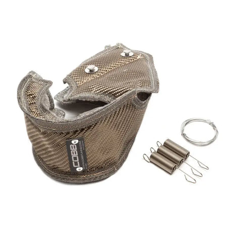 Heat shield with springs and wire for Cobb MK7 Volkswagen Golf R GTI stock turbo blanket