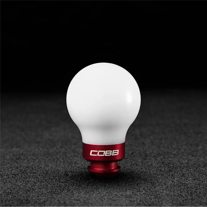 COBB 211350-W-RD Cobb Subaru 5-Speed COBB Knob - White w/ Race Red