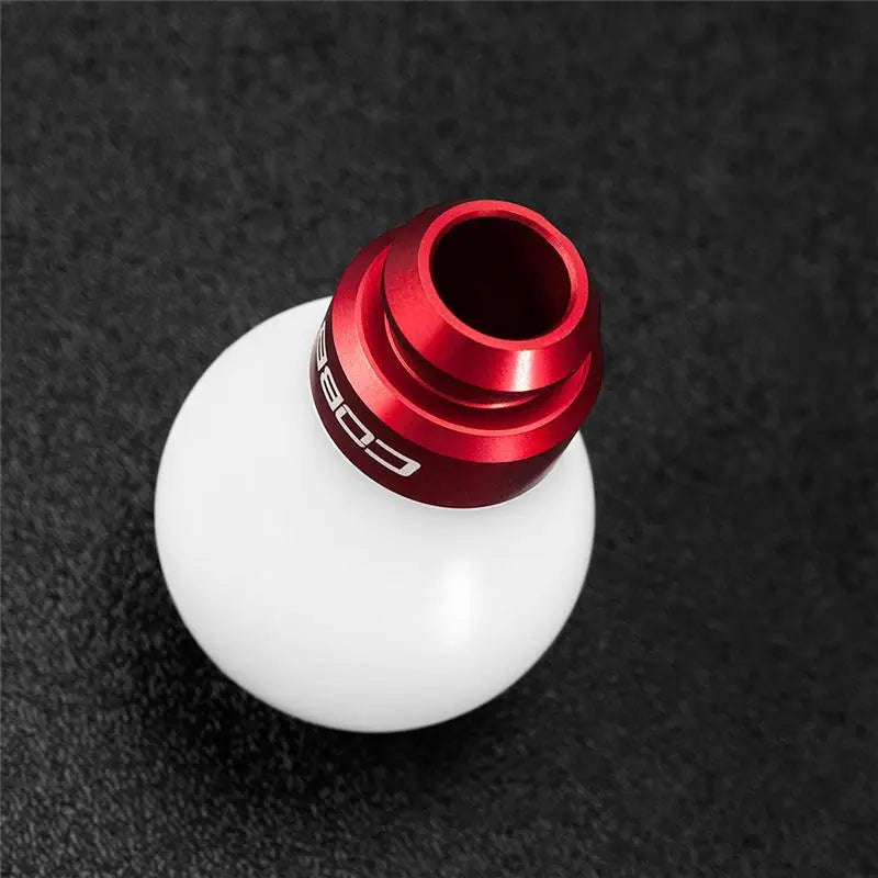 COBB 211350-W-RD Cobb Subaru 5-Speed COBB Knob - White w/ Race Red