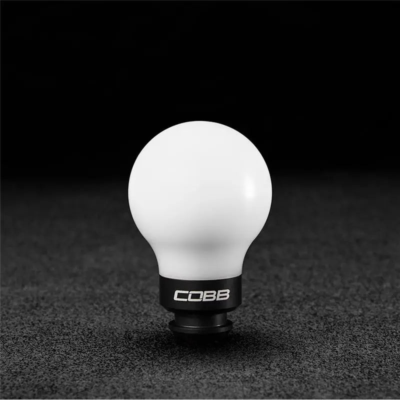 COBB 211350-W-BK Cobb Subaru 5-Speed COBB Knob - White Knob w/ Stealth Black