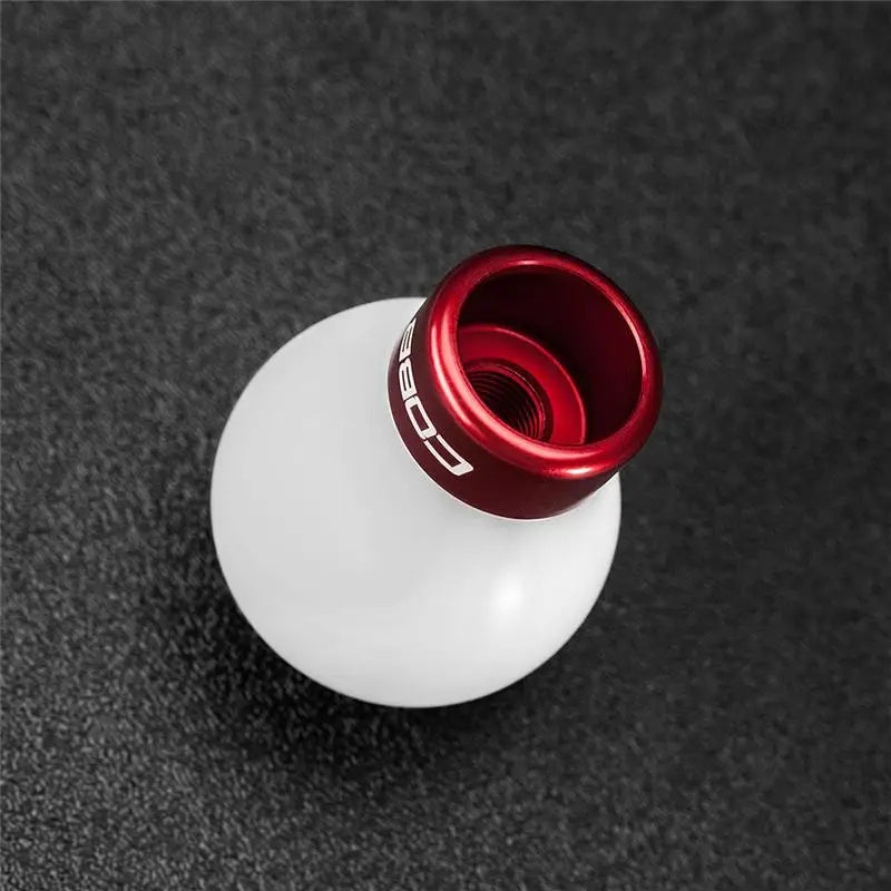 COBB 213350-W-RD Cobb Subaru 6-Speed COBB Knob - White Knob w/ Race Red