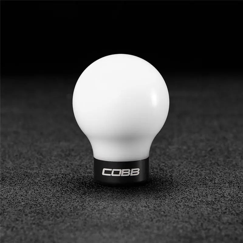 COBB 213350-W-BK Cobb Subaru 6-Speed COBB Knob - White Knob w/ Stealth Black