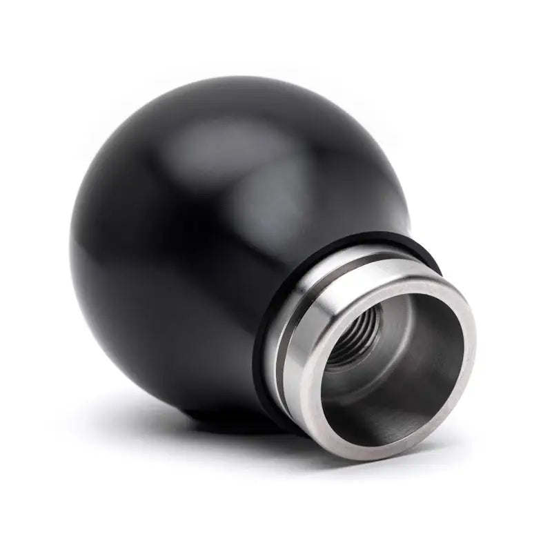 Black spherical gear shift knob from Cobb Subaru 6-Speed Weighted COBB Knob with collars