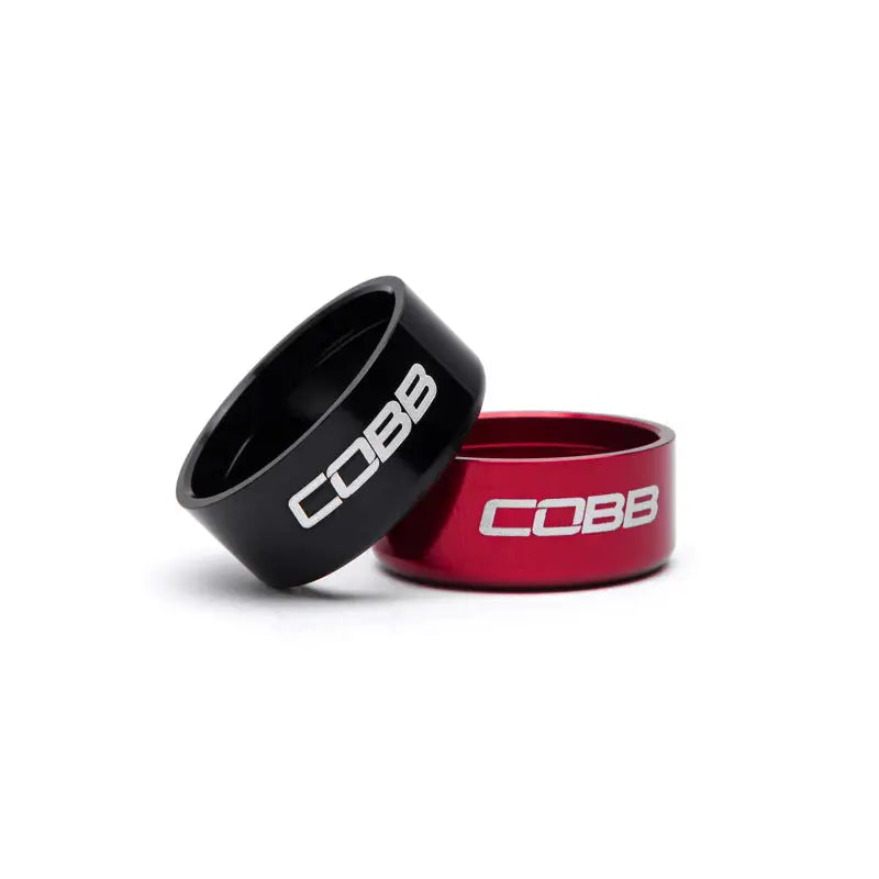 Cobb Subaru 6-Speed Weighted COBB Knob - White (Incl. Both Red + Blk Collars) - Truck & Automotive