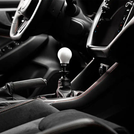 Cobb Subaru 6-Speed Weighted COBB Knob - White (Incl. Both Red + Blk Collars) - Truck & Automotive