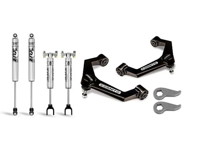 Cognito 20-24 Chevy Silv/Sierra 2500/3500HD 2WD/4WD 3in Perf Ball Joint Lvling Kit w/ Fox PS 2.0 IFP - Cognito