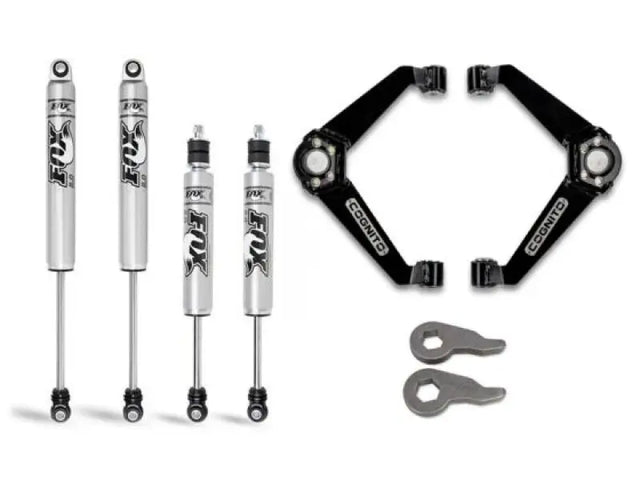 Cognito 01-13 Chevy/GMC Silv/Sierra 2500/3500 HD 2WD/4WD 3in Perf Leveling Kit w/ Fox PS 2.0 IFP - Cognito