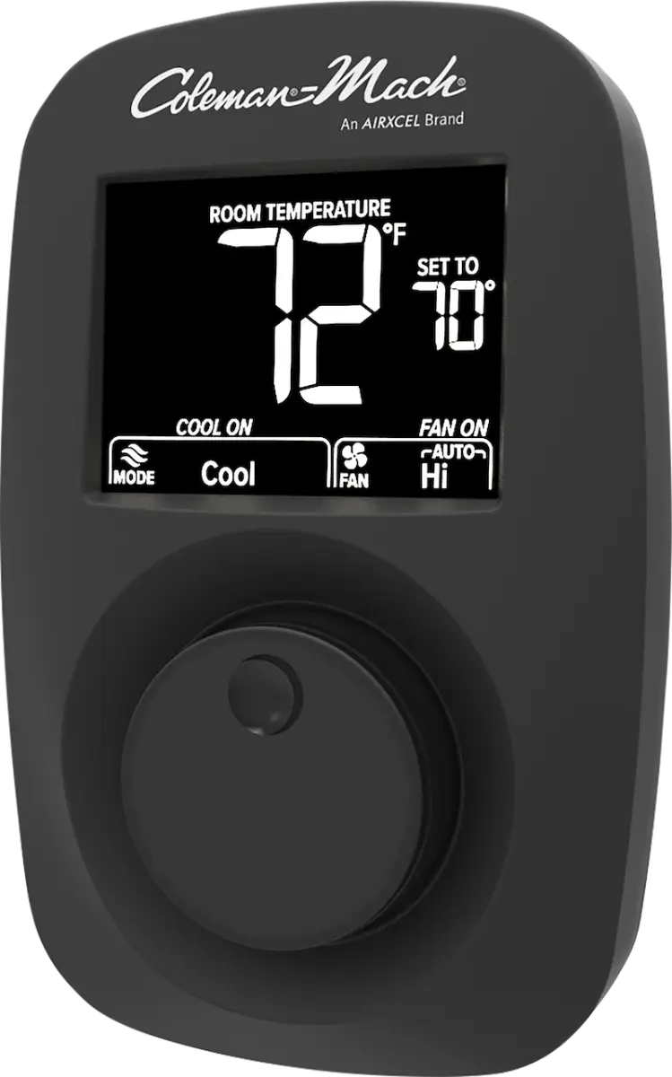 Coleman 9420A382 Digital Heat/Cool T-Stat With Plug offers precise temperature control for optimal RV comfort.