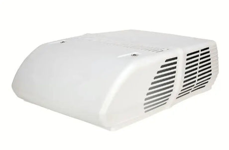 White rooftop air conditioner from Coleman RVP Arctic White for energy efficiency
