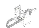 Schematic of electric heat kit with corrugated hoses for Coleman RVp 372034551 electric heat