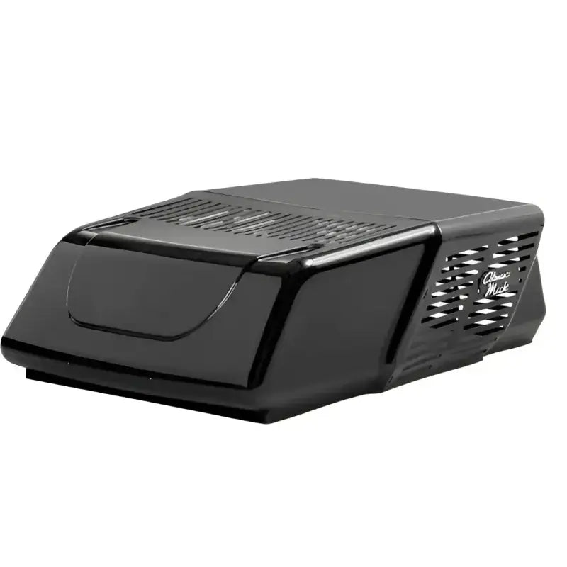 Black rectangular air purifier from Coleman RVP for ultimate comfort RV parts & accessories