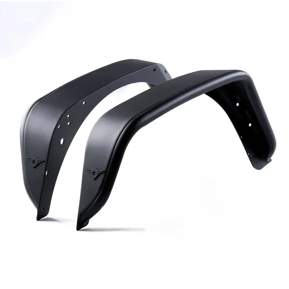 Combat Offrd Limited Lifetime Warranty Fender Flare 15-1079 - Black Jeep JK JKU Full Assault Alum