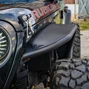 Combat Offrd Limited Lifetime Warranty Fender Flare 25-1076 - Black Jeep JL JLU Full Assault Alum