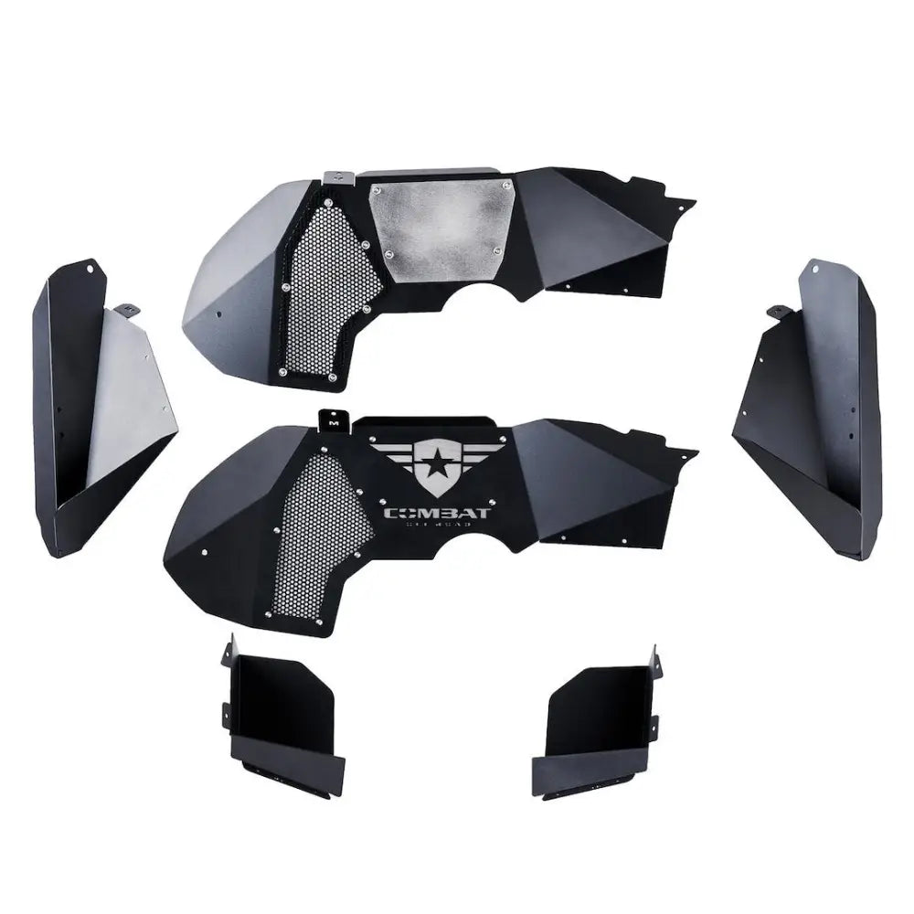 Combat Offrd Limited Lifetime Warranty Fender Well Liner 35-1066 - Jeep JT Battle Ready Aluminum Inner