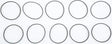 COMETIC Oil Pump Cover O Ring Ironhead Xl 10/Pk Oe#26434 76a for Powersports