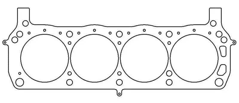 Cylinder head gasket with multiple openings for Ford 289/302/351 engines, MLS-5 head gasket