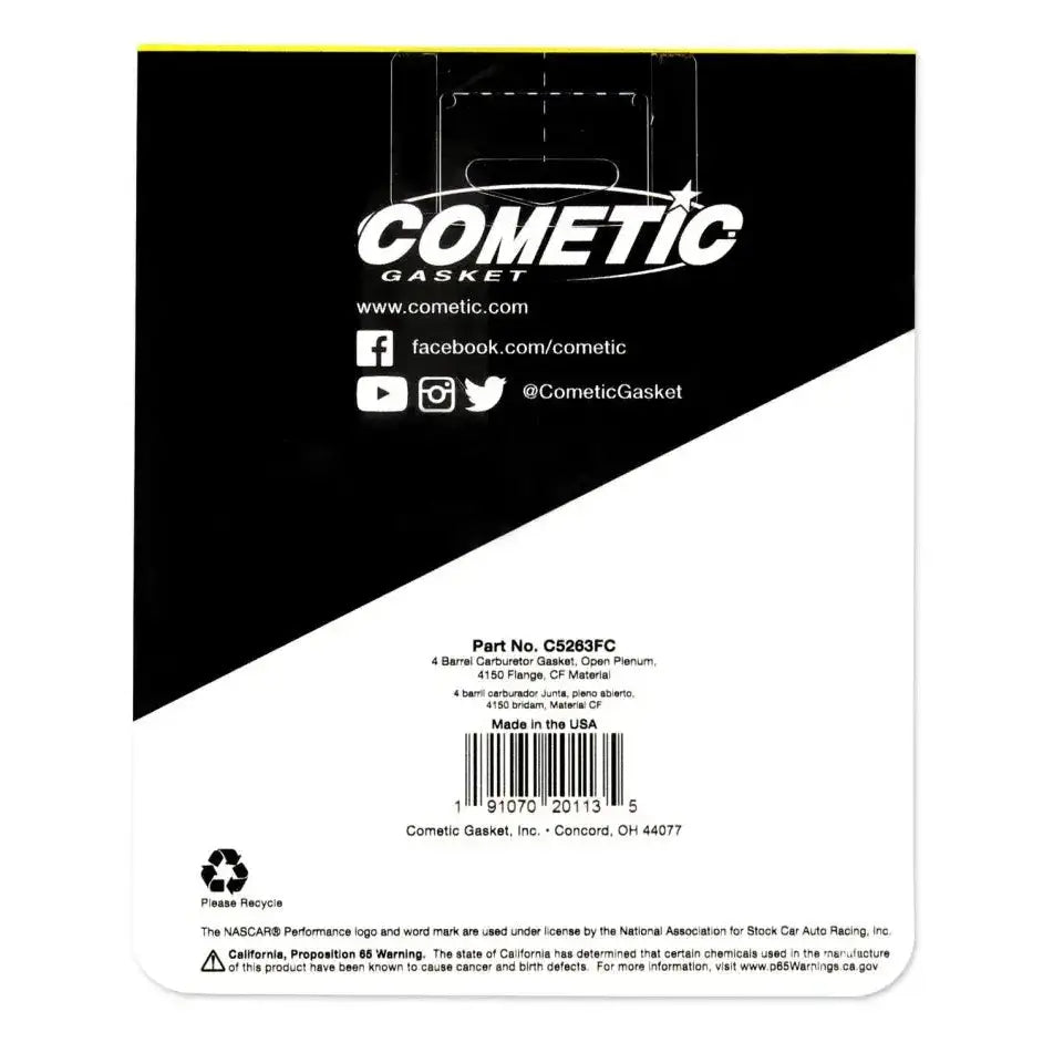 Cometic Holley 4 Barrel .060in Fiber Carburetor Gasket - RV and Auto Parts